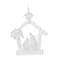 5" Clear Acrylic Nativity Ornaments, 4ct.